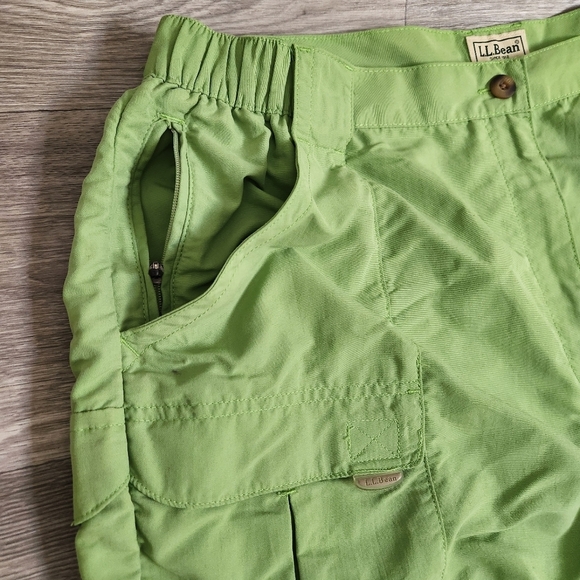 LL Bean Green‎ Pants-Shorts XL Convertible Zip  Lightweight  Performance Outdoor - Picture 7 of 10